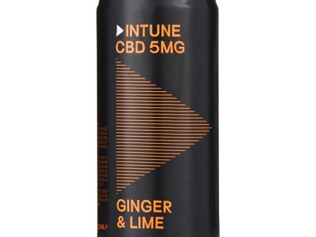 Intune Ginger & Lime Mixers 5mg CBD Drink 200ml Online now