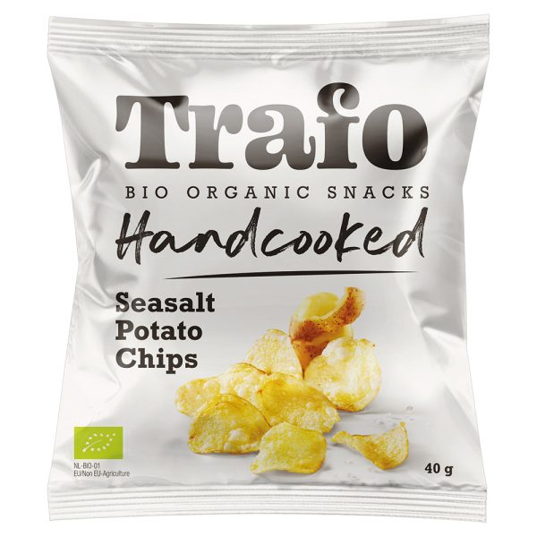 Trafo Organic Handcooked Seasalt Crisps 40g Cheap