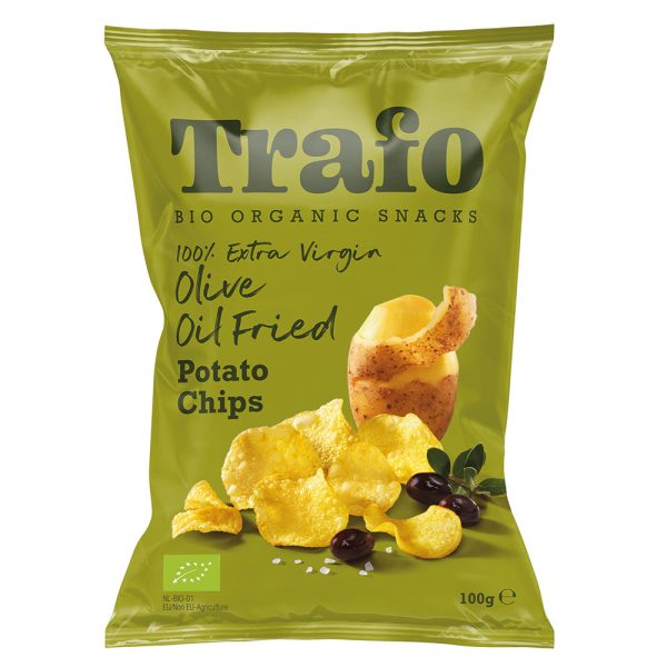 Trafo Organic Chips Fried in Extra Virgin Olive Oil 100g Hot on Sale