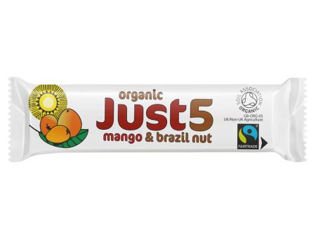 Tropical Wholefoods Vegan Organic Mango & Brazil Bar 40g Discount