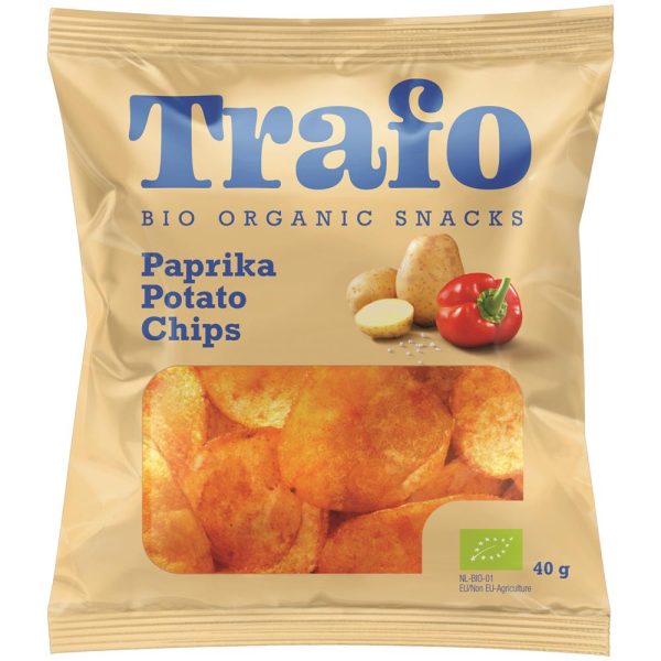 Trafo Organic Chips Paprika 40g Supply