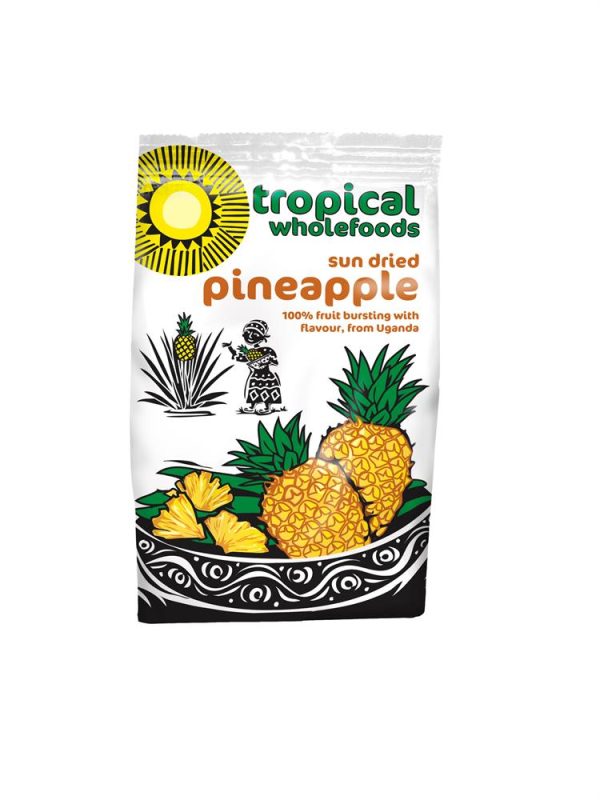 Tropical Wholefoods Organic Sun Dried Pineapple 100g Cheap