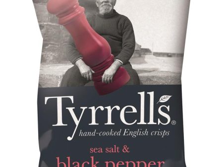 Tyrrells Sea Salt & Black Pepper Crisps 150g For Discount