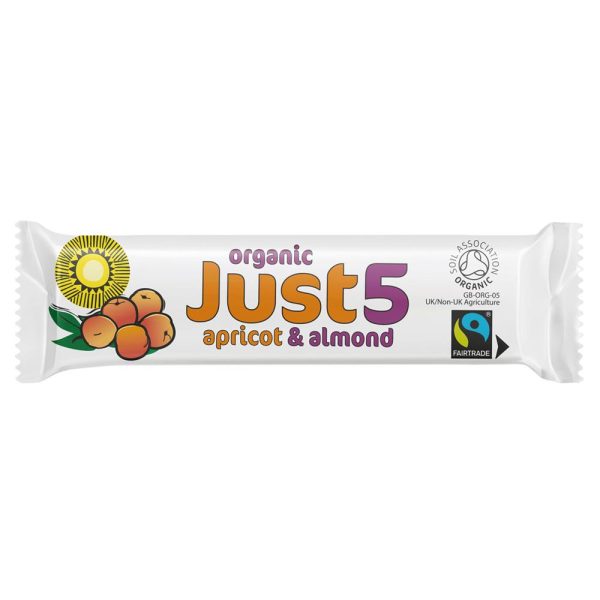 Tropical Wholefoods Organic Vegan Apricot & Almond Bar 40g Supply