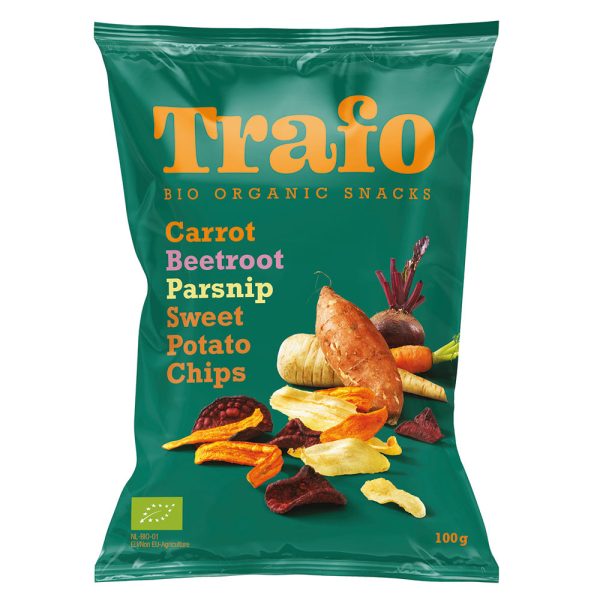 Trafo Organic 4 Vegetable Crisps 100g Online Sale