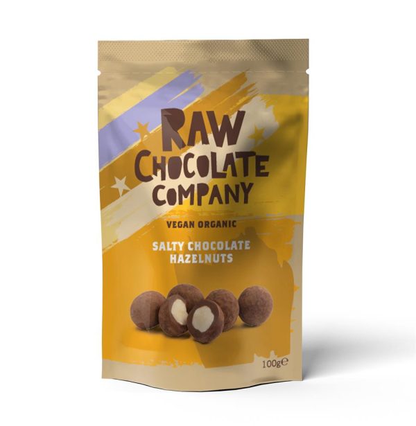 The Raw Chocolate Company Organic Salty Chocolate Hazelnuts 100g Online