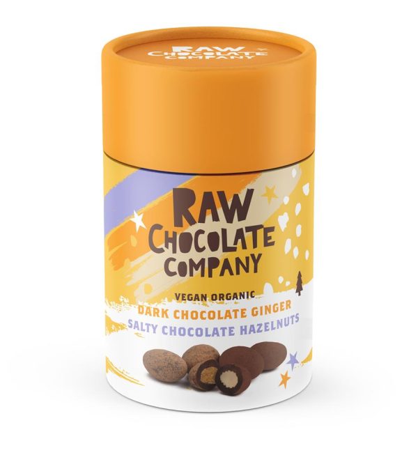 The Raw Chocolate Company Choc Hazels & Ginger Gift Tube Sale