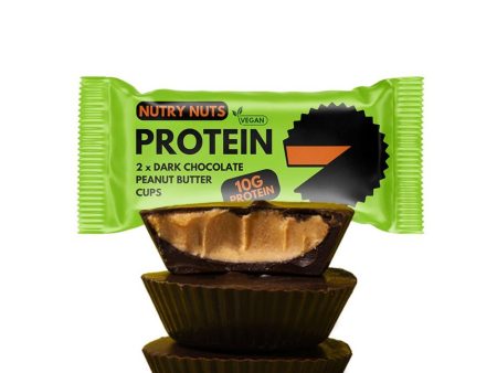 Nutry Nuts Protein Dark Chocolate Peanut Butter Cups 42g Hot on Sale