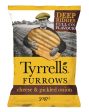 Tyrrells Furrows Mature Cheddar & Onion Crisps 150g For Discount