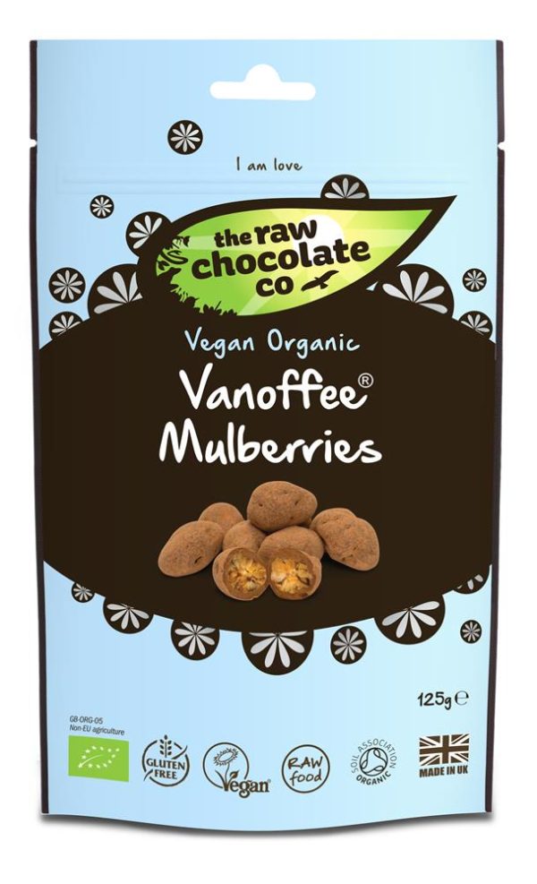 The Raw Chocolate Company Organic Vanoffee Mulberries 125g Fashion