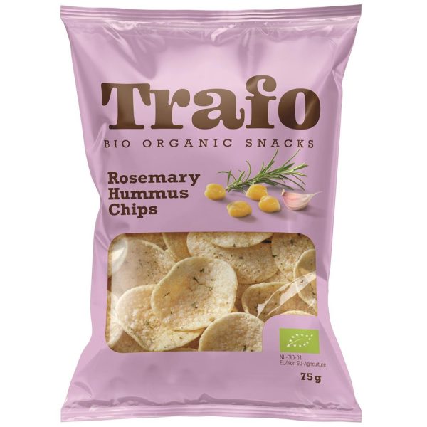 Trafo Organic Hummus Chips Rosemary 75g For Discount