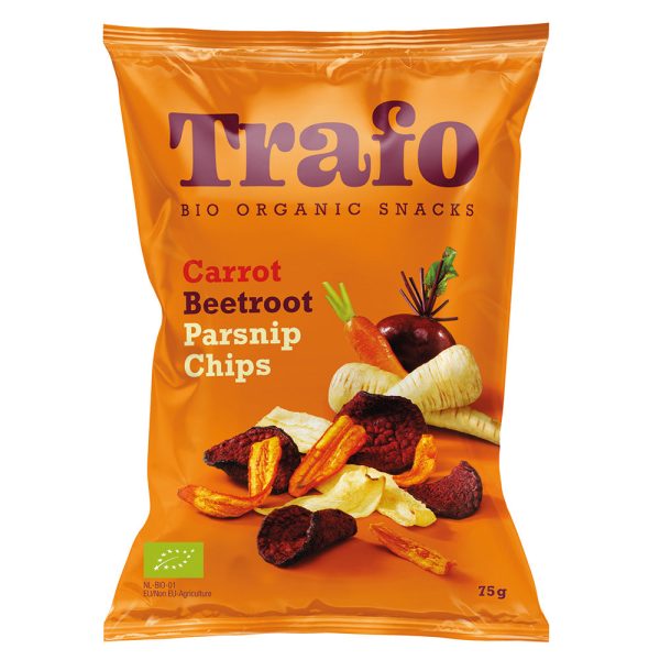 Trafo Organic 3 Vegetable Crisps 75g Online now