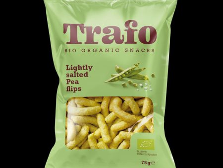 Trafo Organic Pea Flips Lightly Salted 75g Supply