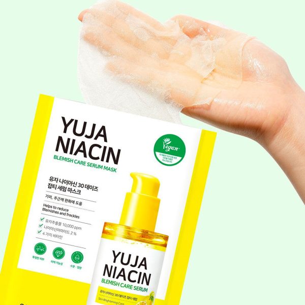 Some By Mi Yuja Niacin 30 Days Blemish Care Serum Mask 1Pcs Fashion