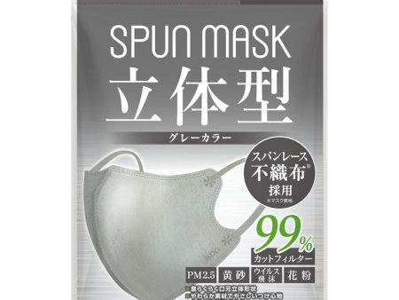 Spun Mask 3D Grey 7P For Discount