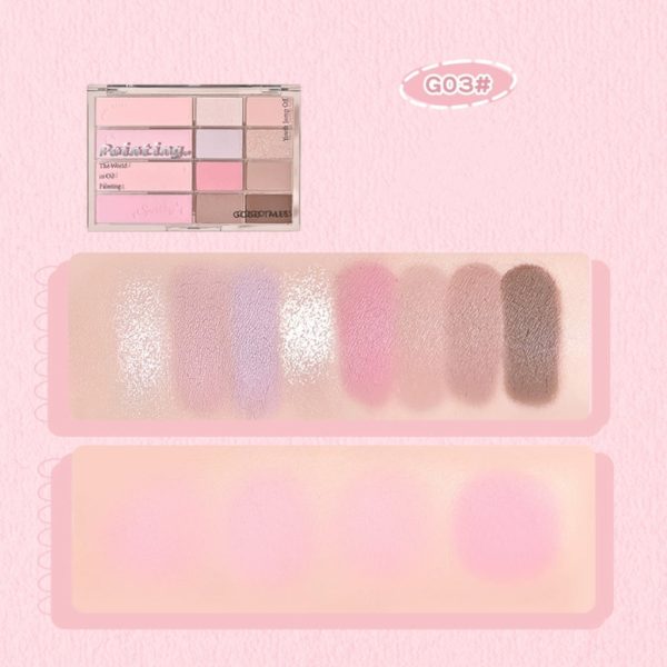 GogoTales Soft Mist Blusher Eyeshadow Palette Online now