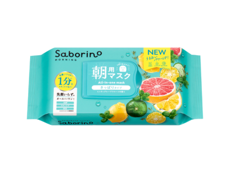 Saborino Morning Facial Sheet Mask Minty Fresh N 30sheets Fashion