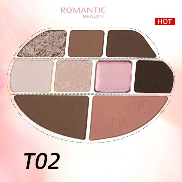 Romantic Beauty RMT 9 Shade Makeup Palette 14g Online now