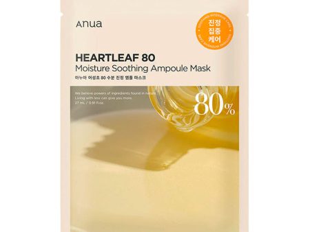 Anua Heartleaf 80 Moisture Soothing Ampoule Mask 27ml Online now