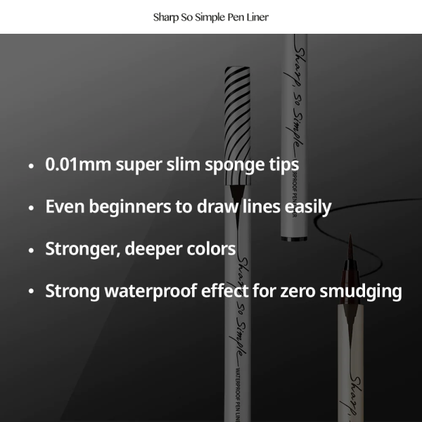 Clio Sharp So Simple Waterproof Pen Liner For Discount