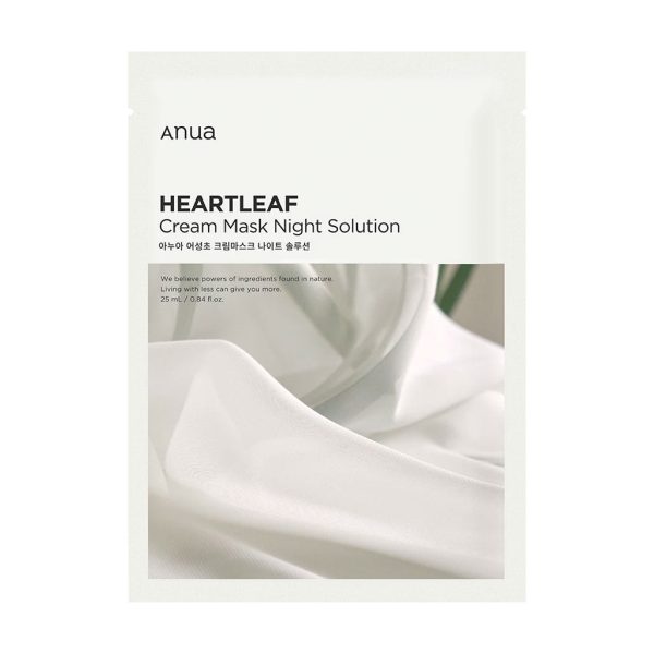 Anua Heartleaf Cream Sheet Mask Night Solution 25ml 1pc Online Hot Sale