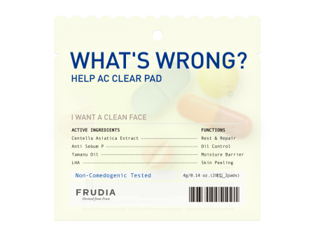 Frudia Whats Wrong Help Ac Clear Pad 1pc For Cheap