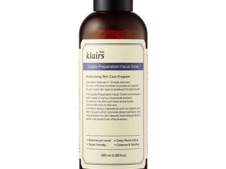 Dear Klairs Supple Preparation Facial Toner 180ml Online Hot Sale