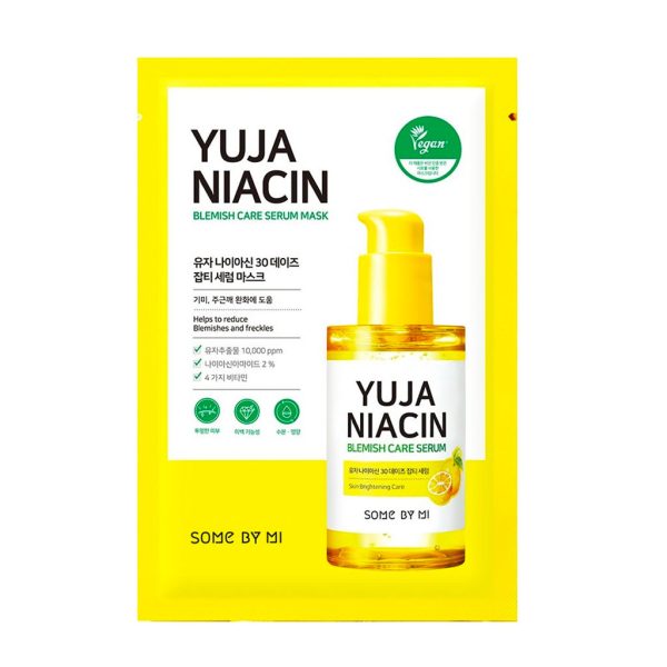 Some By Mi Yuja Niacin 30 Days Blemish Care Serum Mask 1Pcs Fashion