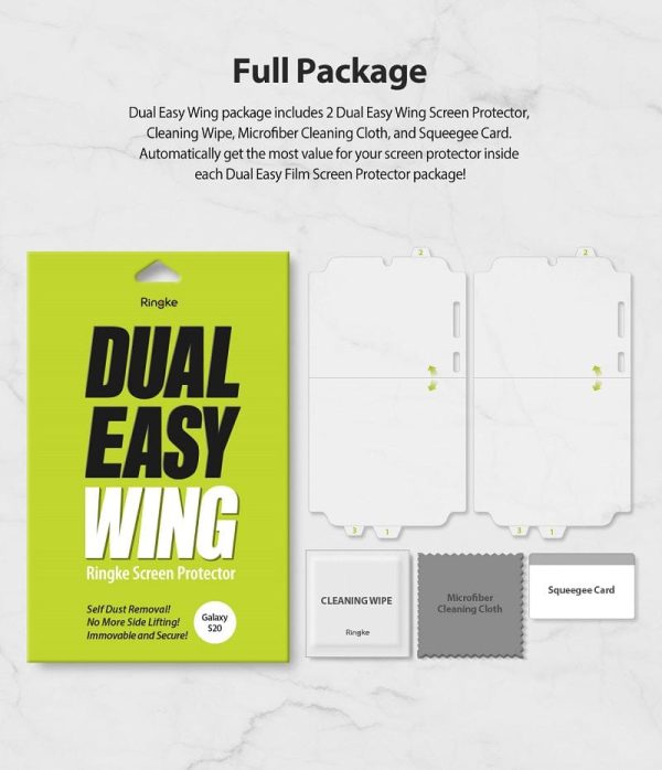 Samsung Galaxy S20 Screen Protector | Dual Easy Wing Online now