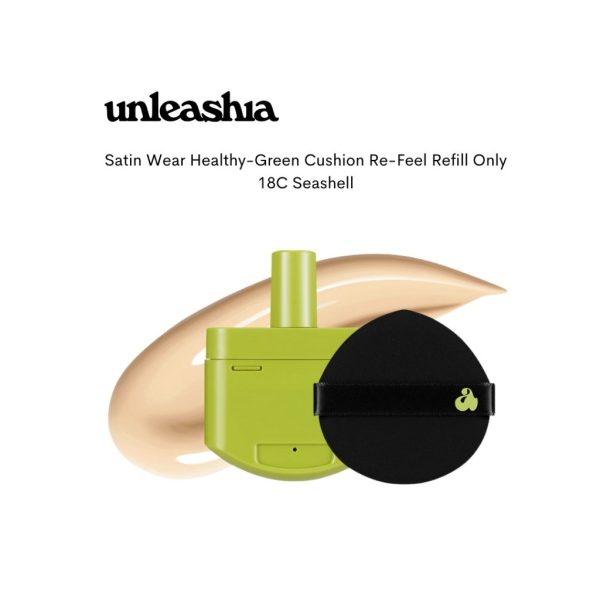 Unleashia Satin Wear Healthy-Green Cushion Refill (+Puff) Online