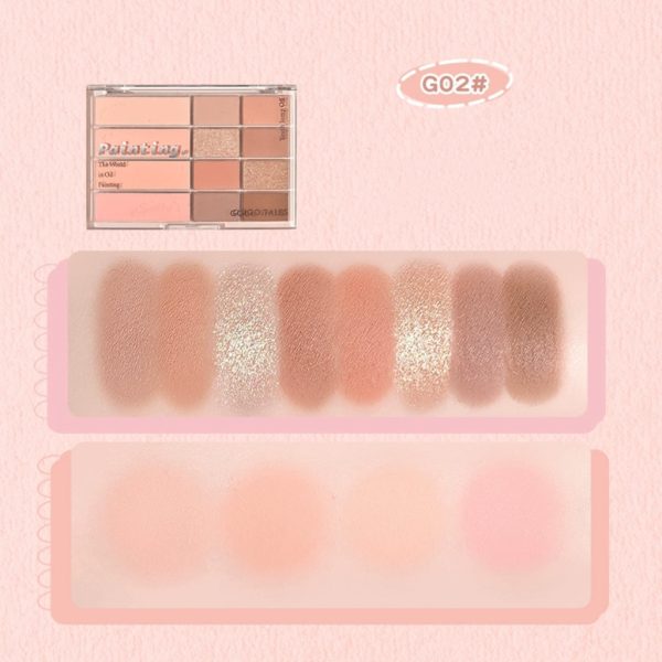 GogoTales Soft Mist Blusher Eyeshadow Palette Online now