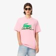 Men LACOSTE Print Cotton T-Shirt For Sale