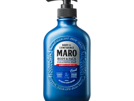 Maro Body & Face Cleansing Soap Cool 400ml Hot on Sale