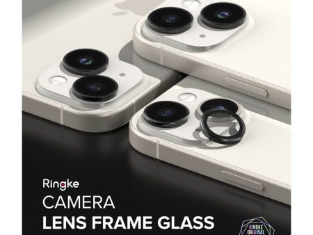 iPhone 15 6.7    6.1  CAMERA LENS FRAME GLASS BLACK Discount