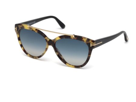 Tom Ford FT0518 S Livia 56W Havana Blue Gradient Cheap