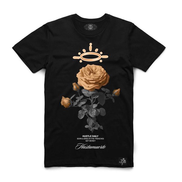 Men HASTA MUERTE Tan Rose T-Shirt Online Sale