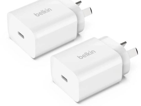 Belkin BoostCharge USB-C PD 3.0 Wall Charger 20W (2-Pack) Discount