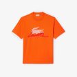 Men LACOSTE Print Cotton T-Shirt Online now