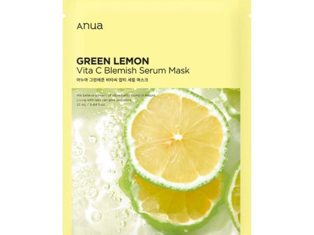 Anua Green Lemon Vita C Blemish Serum Mask 25ml 1pc Fashion