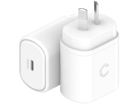 Cygnett PowerPlus 30W USB-C PD Wall Charger - White Cheap