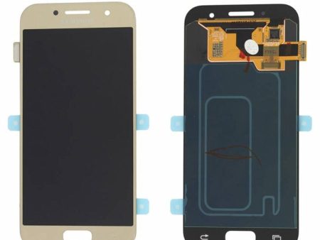 Samsung Galaxy A3 2017 SM-A320F Complete LCD Unit Gold For Cheap