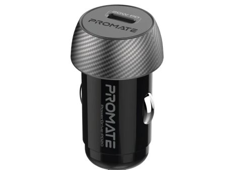 PROMATE 20W PD Mini In-Car Phone & Device Charger With 1x USB-C Port Sale