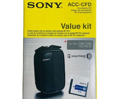 Sony ACC-CFD Accessory Kit (Sony NP-FD1 Battery + Sony Cybershot Case) Supply