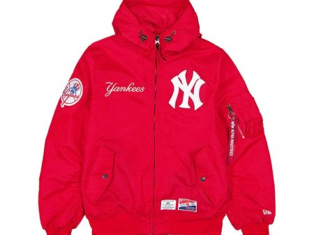 Men NEW ERA Alpha Industries x New York Yankees Bomber Jacket Sale