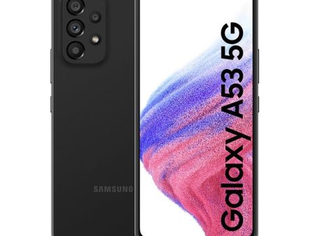 Samsung Galaxy A53 5G Dual SIM Smartphone - 6GB RAM + 128GB Storage - Awesome Black (2022 Model) For Sale