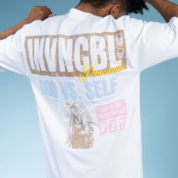 Men INVNCBL God vs Self T-Shirt For Discount