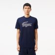 Men LACOSTE Ultra Dry Pique Tennis T-Shirt Cheap