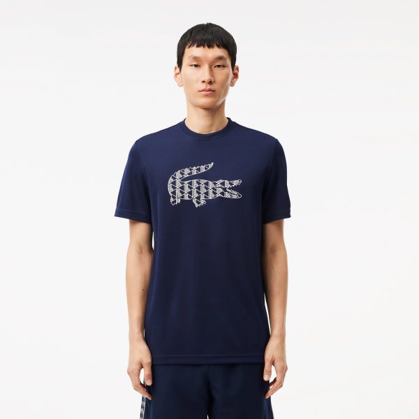 Men LACOSTE Ultra Dry Pique Tennis T-Shirt Cheap